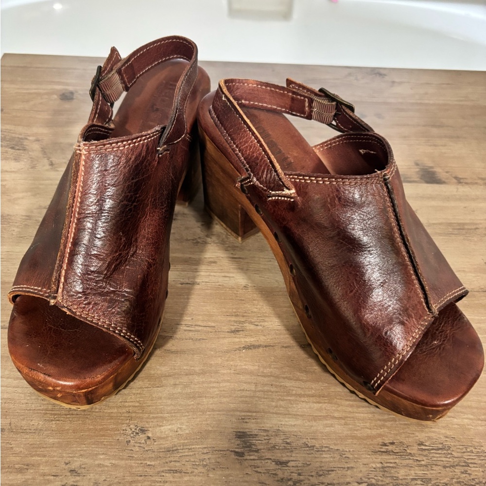 Women’s Bed Stu Marie Brown Leather Mules In Teak - Picture 10 of 16